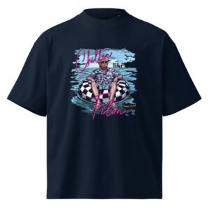 Chillin Like Trump || Unisex organic oversized high neck t-shirt