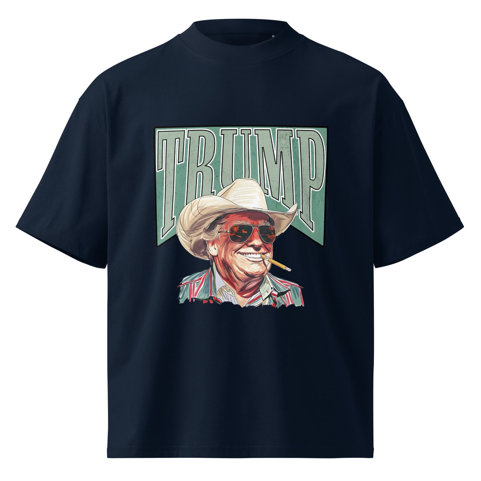 Trump Trump || Unisex organic oversized high neck t-shirt