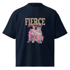 Fierce the don trump t-shirt || Unisex organic oversized high neck t-shirt