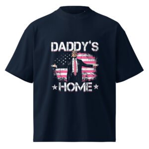 Daddy's Home trump t-shirt || Unisex organic oversized high neck t-shirt